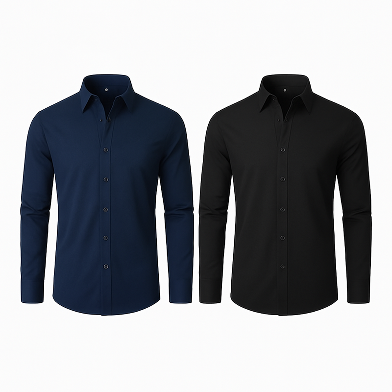 COMPRE 1 Y LLÉVATE 2 - CAMISA MANGA LARGA ULTRA TECNOLÓGICA - NO SE ARRUGA