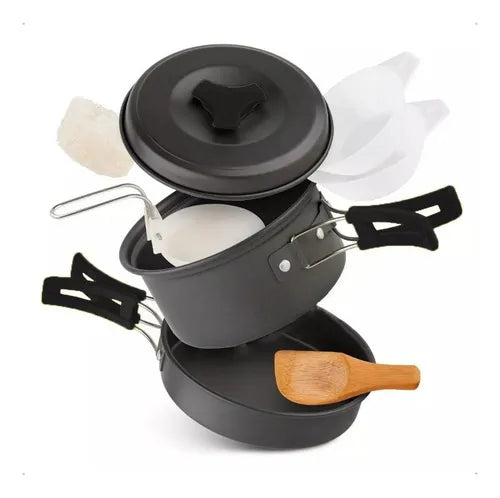 KIT DE UTENSILIOS DE COCINA PARA CAMPING