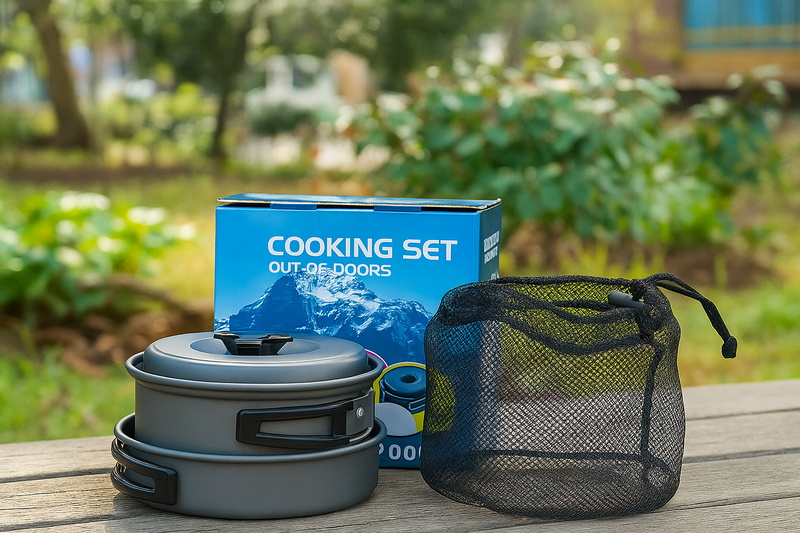 KIT DE UTENSILIOS DE COCINA PARA CAMPING