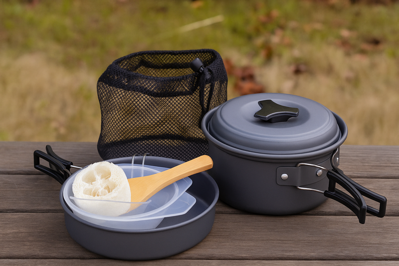 KIT DE UTENSILIOS DE COCINA PARA CAMPING