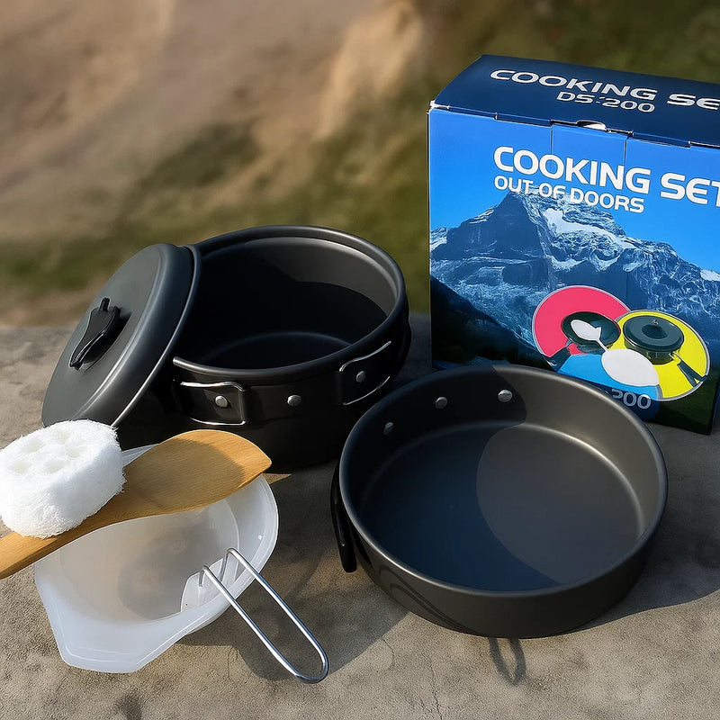 KIT DE UTENSILIOS DE COCINA PARA CAMPING
