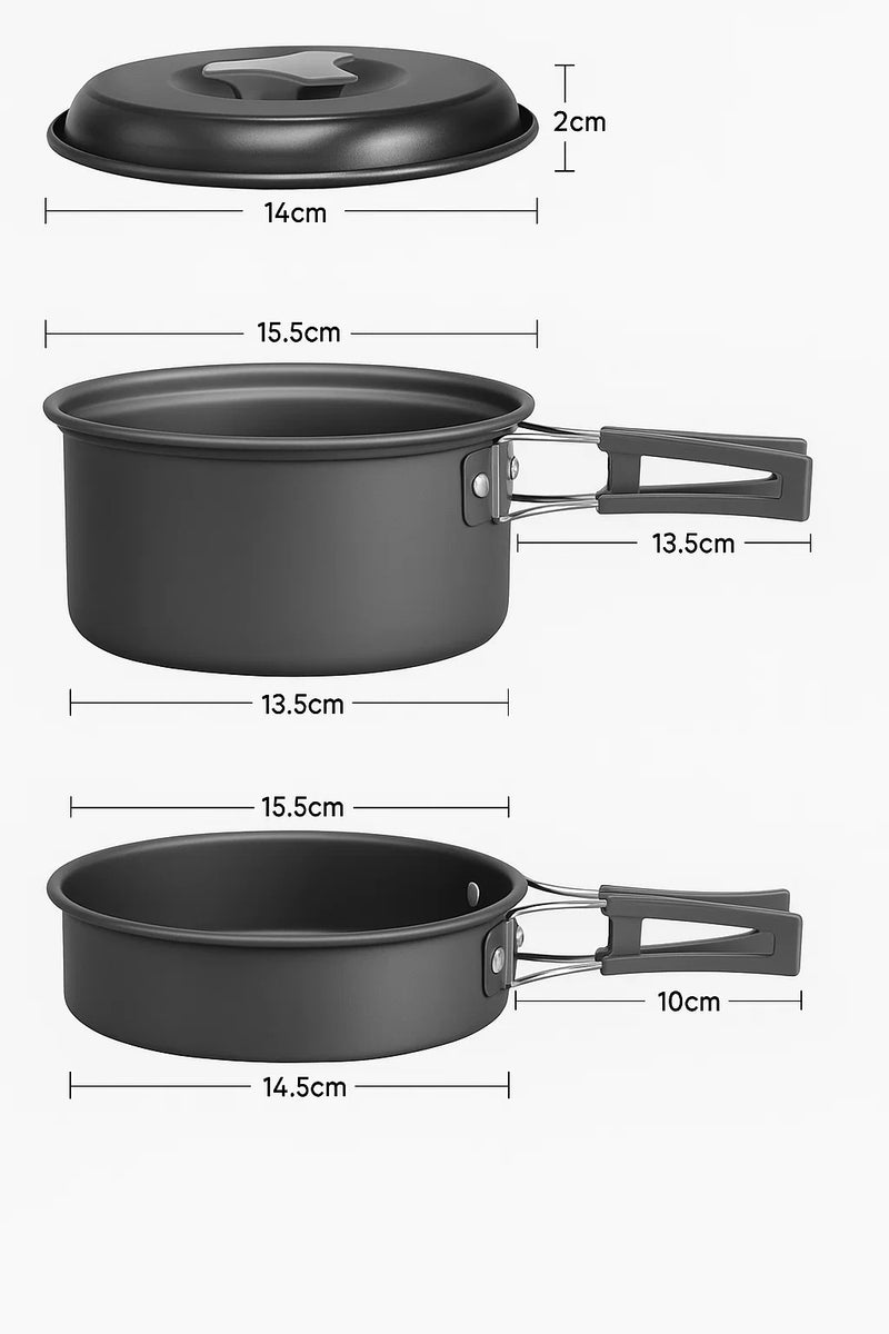 KIT DE UTENSILIOS DE COCINA PARA CAMPING